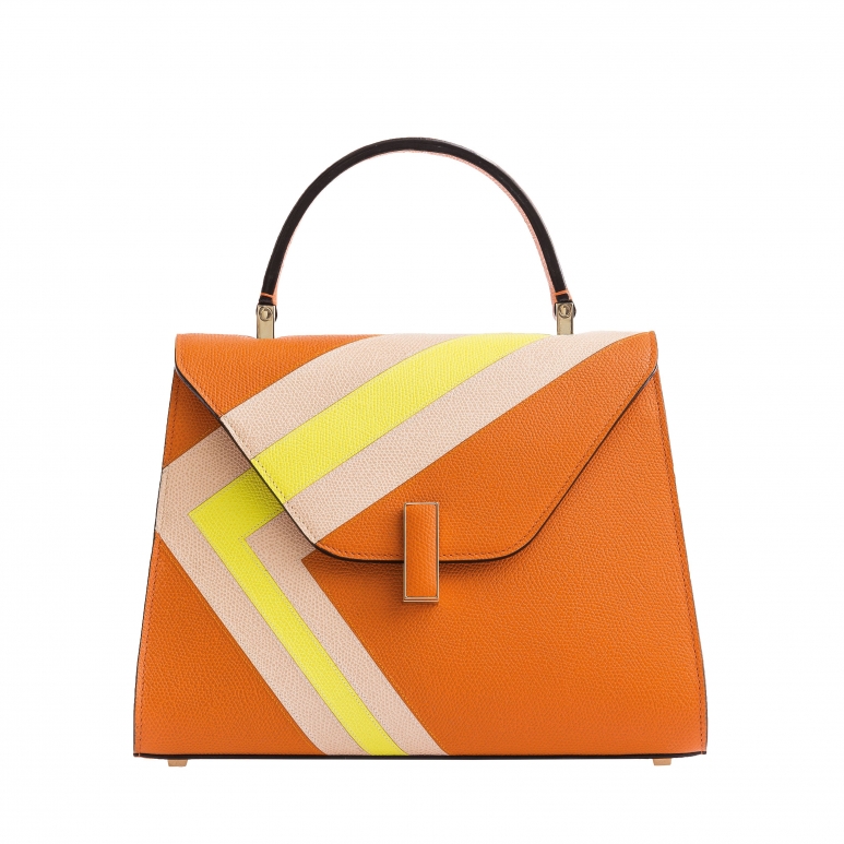 ISIDE STRIPES 中号手袋_橘色、粉色、柠檬黄拼色图纹.jpg