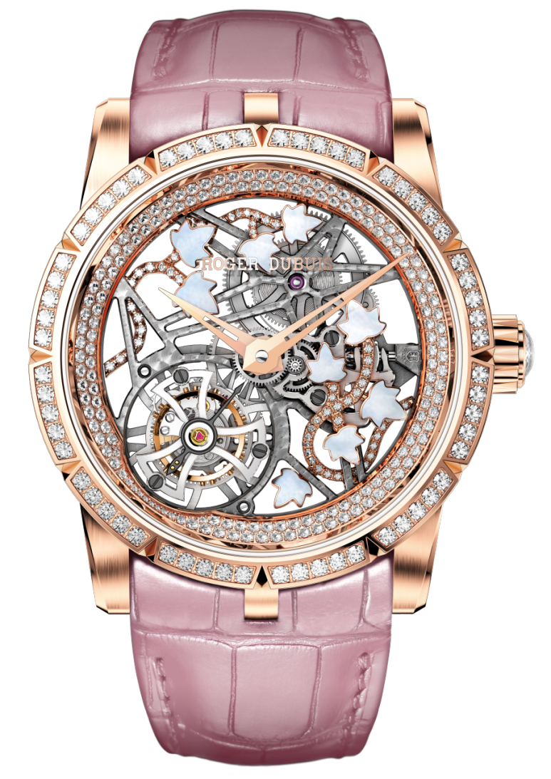 Excalibur Broc&eacute;liande镂空飞行陀飞轮腕表（型号：DBEX0475）.png